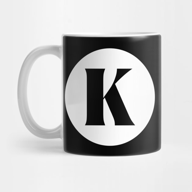 K (Letter Initial Monogram) by n23tees